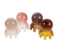 IMIKEYA 4 Pièces Peigne de Massage pour Cuir Chevelu en Résine, Forme Octopus Ergonomique à 8 Griffes, Soin Doux du Cuir Chevelu pour Usage Quotidien et Spa Capillaire