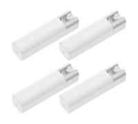 IMIKEYA 4 Pièces Poignées sans Fil pour Stores en Plastique Blanc Finition Mate Minimaliste, Installation Facile DIY, Poids Carré Stable pour Accessoires de Stores sans Fil