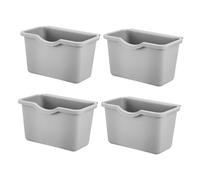 IMIKEYA 4 Pièces Poubelle Compost Suspendue Petite pour Cuisine Poubelle Murale Plastique Compacte Facile à Nettoyer pour Porte Armoire sous Évier Bureau et Salle de Bain