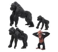 IMIKEYA 4 Pièces Réaliste de Figurines Animales Imitation pour Décoration de Jardin et Éducatif Animaux pour Jeux et Photos
