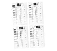 IMIKEYA 4 pièces Règles de Mesure Transparentes Haute Précision pour Inspection de Diamètre de Ligne et Détection de Défauts Outil Portable pour Mesures Précises et Contrôle Qualité