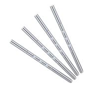 IMIKEYA 4 Pièces Seat Headrest Rod Replacement Straight Metal Support Poles for Auto and RV Seats Fit Ergonomic Design