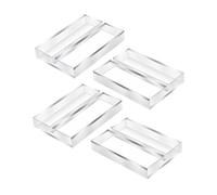 IMIKEYA 4 Pièces Support de Table en Acrylique Salutation Nombre Plaque Banquet Mariage Support d'affichage de Signe Supports de Signe Acrylique Porte-Parole Transparent