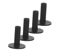 IMIKEYA 4 Pièces Tee de Golf en Caoutchouc Noir 60mm pour Balle de Golf
