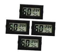 IMIKEYA 4 Pièces Thermomètre Hygromètre Numérique Mini Jauge Dhumidité et Température Intérieure Précise Économique Compact pour Jardin Placard Frigo Reptiles