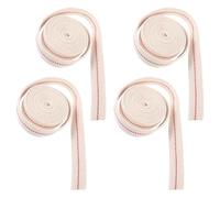 IMIKEYA 4 Rouleaux Mèche Plate en Coton Beige pour Lampe à Pétrole et Brûleur à Kérosène, Interface en T, Surface Lisse sans Bavure, Réduit Résidus de Carbone et Fumée Excessive pour