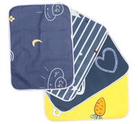 IMIKEYA 4 Tapis Absorbants Lavables pour Cage de Cobayes en Coton, Réutilisables, Faciles à Transporter Stocker, Adaptés aux Petits Animaux