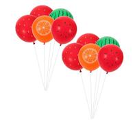 IMIKEYA 40 Ballons Gonflables À Paillettes Fruits Et Légumes Pour Fête D'Été - Piscine Et Plage - Décoration Tropicale Éclatante Et Festive