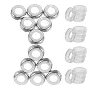 IMIKEYA 40 Pièces Drum Tension Rod Washers Set Bass Drum Lug O-rings Anti-rattle Hardware For Percussion Repair