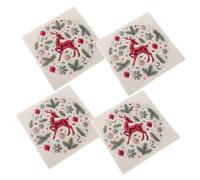 IMIKEYA 40 Serviettes En Papier De Noël Imprimées Avec Des Dessins Animés - Serviettes De Table Festives En Papier Pour Fêtes - Maison Hôtel Et Restaurant