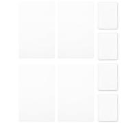 IMIKEYA 4ensembles Tampons Silicone Transparent pour Stamping Ongles Kit Outils de Nail Art avec Raclette Bloc de Tampon Professionnel pour Décoration Ongles