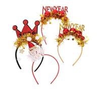 IMIKEYA 4pièces Bandeau du Nouvel An avec Paillettes Set de Coiffes Festives Décorations pour Photos et Fêtes de Fin Année