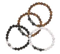 IMIKEYA 4pièces Lot De Bracelets Pierres Naturelles Perles Pour Hommes Et Femmes Bijoux Pierre Naturelle
