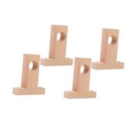 IMIKEYA 4pièces Lot de Supports De Tringle Bois Douilles t pour Penderie Supports pour Barre De Douche Et Porte-Manteaux Facile à Installer