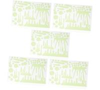 IMIKEYA 5 Feuilles Autocollants Fluorescents Autocollant De Porte D'halloween Bracelet Manchette Rouge Noir Trucs De Fête D'halloween Tache De Sang Stickers Halloween Fluorescent Décor Pvc