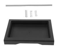 IMIKEYA 5 Pcs Bac Récupérateur D’égouttement pour Machine à Café Plateau de Machine à Expresso Kit de Modification en Plastique et Acier Inoxydable Noir Petits Bureaux Infusion de Café
