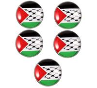 IMIKEYA 5 Pièces Épinglette Palestine Broche pour Hommes Accessoire de Costume Chapeau et Chemise Badge Patriotique