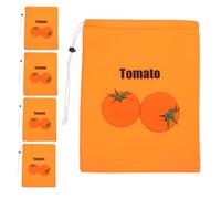 IMIKEYA 5 Pièces Poche Isotherme Réutilisable pour Conservation des Aliments Pochettes à Cordon pour Fruits et Légumes Sacs Thermiques pour Courses Alimentaires