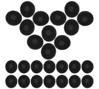 IMIKEYA 50 Coussinets en Mousse pour Écouteurs 15 MM Housses de Protection Noires Manchons de Remplacement Confortables et Élastiques Lot de Protections D’Oreillettes pour Usage