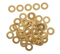 IMIKEYA 50 pièces Lot de Rondelles Plates Laiton pour Fixation Joints Étanchéité Rondelles Cuivre pour Projets Mécaniques et Construction