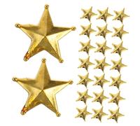 IMIKEYA 50Pcs Mini Étoiles Dorées pour Décoration De Sapin De Noël - Petites Étoiles en Or pour Éclairer Votre Sapin De Noël avec Élégance