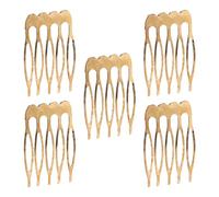 IMIKEYA 5pcs Accessoires pour Cheveux en Fer Léger, Peignes à Cheveux Féminins Côté, Adaptés à Différents Types et Longueurs, pour Occasions Spéciales et DIY