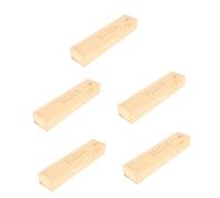IMIKEYA 5Pcs Boîte De Boîte En Bois Surprise Annonce De Grossesse Titulaire Du Certificat De Mariage Étui Souvenir Femelle Étui Souvenir Bébé Annonce Cas Beige