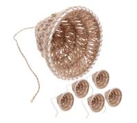 IMIKEYA 6 Pièces Boho Rope Pendant Lamp Shade Handwoven Nordic Light Cover For Living Bedroom Dining Soft Ambient Lighting Decorative Lampshades