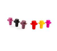 IMIKEYA 6 pièces Bouchons Bouteille Silicone Couleurs Assorties Étanches Réutilisables pour Vin et Boissons Set et Flexible Accessoire de Conservation Pratique