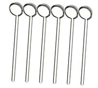 IMIKEYA 6 pièces Cuillères Café Verre Transparent Ustensiles pour Maison Mélangeur pour Thé Espresso et Desserts