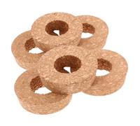 IMIKEYA 6 pièces Lot de Bouchons Liège avec Trou pour Vase Verre Transparent Couvercles Cork pour Pots de Fleurs Hydroponiques Muraux pour Bouturage et Décoration Murale Économisant