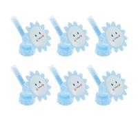 IMIKEYA 6pcs Arroseur à Bouteille en Plastique Bleu Léger et Facile à Installer pour Arrosage des Plantes et Fleurs, Design Créatif Unique, pour Jardin et Maison Style Plusieurs Styles