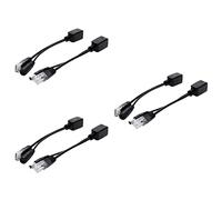 IMIKEYA 6pièces Adaptateur Poe Noir Set Séparateur De Câble Cuivre Plein pour IP Sécurité WLAN Et Jusqu