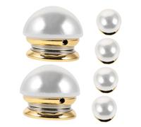 IMIKEYA 6pièces Broche Magnétique avec Perles Décoratives Adaptateur pour Vêtements Clip Magnétique pour Robes et Pulls Fixations Amovibles et Réutilisables Boutons de Broche sans Couture