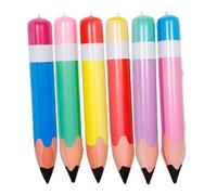 IMIKEYA 6Pièces Crayons Gonflables Colorés Décorations Rentrée Scolaire Idéaux Pour Photos Amusantes Classe