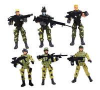 IMIKEYA 6Pièces Modèles De Soldats des Forces Spéciales Interactifs pour Garçon Fille Parfaits pour Batailles Parent Garçon Fille Et Apprentissage des Forces