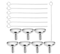 IMIKEYA 7 Ensembles Kit Déversement en Funéraire Urne Remplissage Acier Inoxydable Argenté avec Mini Entonnoir et Accessoires Précis pour Bijoux