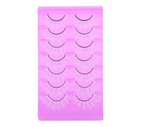 IMIKEYA 7 Paires de Faux Cils Blancs Faciles à Porter et Courbables Regard Naturel en Fibre Artificielle pour Plusieurs Occasions et Maquillage Féminin
