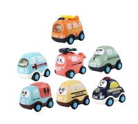 IMIKEYA 7 Pièces Véhicules à Rappel Modèles de Voitures à Friction pour Garçon Fille Coffret de Éducatifs Couleurs Aléatoires Couleur Aléatoire