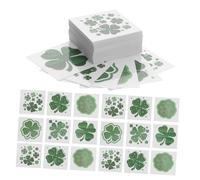 IMIKEYA 72 Pcs Autocollants Temporaires Saint-Patrick - Trèfle Irlandais Drapeaux Et Décorations Festives Pour Fête De La Saint Patrick Idéal Pour Parties Et Faveurs