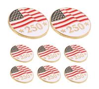 IMIKEYA 8 Pièces Broche Commémorative, Pins Commémoratif, Style Patriotique Élégant en Alliage, Décoratif et Polyvalent, pour Hommes et Femmes, Occasions Formelles et Décontractées, Jour