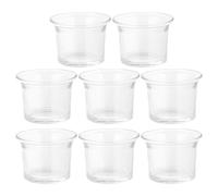 IMIKEYA 8 Pièces Photophore en Verre Bougeoir Votif Clair Petit Bougeoir Plantes en Pot Bol pour Table De Désherbage Pièce Maîtresse Décorations De Fête d'anniversaire