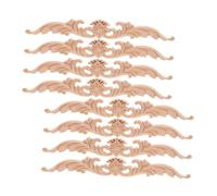 IMIKEYA 8pièces Appliques Décoratives Sculpté Long Fleur pour Meubles Armoire Cadre Décoration Art Incrustation Mur Coin Placard