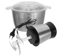 IMIKEYA à Viande Électrique en Acier Inoxydable 2L Double Vitesse Mini à Légumes et Presse-Ail Mixeur Multifonction Cuisine Domestique Compatible Alimentation 220V Usage Culinaire