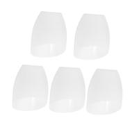 IMIKEYA Abat-Jour pour Lampes de Bureau en PP Blanc, Design de Fer à Cheval, Lot de 5 Pièces, Installation Facile et Robuste, pour Chambre ou Bureau