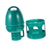 IMIKEYA Abreuvoir à Oiseaux Design Robuste et Facile à Nettoyer 3l en Plastique Vert pour et pour Animaleries et Zoos