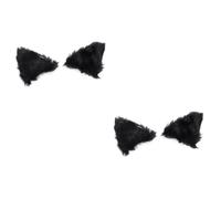 IMIKEYA Accessoire De Déguisement Oreilles De Chat En Peluche - Clip D'Oreilles En Flanelle Douce Pour Enfants - Pinces à Cheveux Amusantes Et Colorées Pour Halloween Et Fêtes