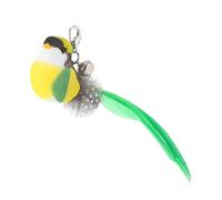 IMIKEYA Accessoire de Recharge pour Chat Oiseau à Plumage avec Clochette, Peluche Interactive, Longueur Modérée, pour Jeu Intérieur et Extérieur Chat