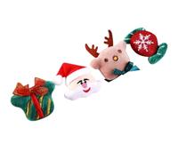 IMIKEYA Accessoires de Noël en Tissu Peluche 4 Pièces Éléments de Noël Chic pour Décoration de Fête et Anniversaire Plusieurs styles