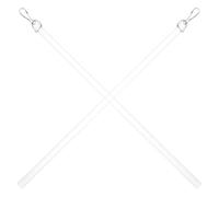 IMIKEYA Acrylique Baguette 2 Pièces Tirage en de Rideau | Ajustement de Tension, Portable et Compacte, avec Acier Inoxydable, pour Porte et Rideau